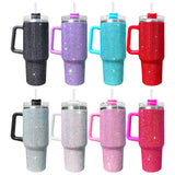 Rts usa_40oz vacuum insulated super sparkly multicolour rhinestone bling studded tumblers_nina