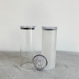 Rts usa_25oz straight blank sublimation frosted clear glass tumblers_nina