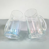 16oz colorful iridescent glitter rainbow frosted beer glass mugs_nina