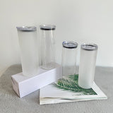 Rts usa_25oz straight blank sublimation frosted clear glass tumblers_nina