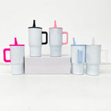 Rts usa_Glow in dark 20oz 40oz white sublimation kids flip straw leak proof tumblers for sublimation_nina