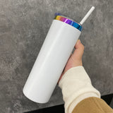 Rts usa_20oz powder coated stainless steel rainbow plated underneath skinny straight tumblers_nina