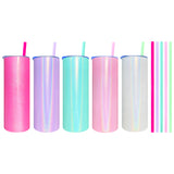 Rts usa_20oz holographic macaron shimmer glitter straight blank sublimation tumblers_nina