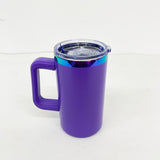 Rts usa_20oz rainbow plated coffee mugs tumblers with removable handle_nina