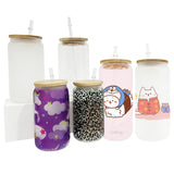 Rts usa_12oz 16oz 20oz blank sublimation clear frosted glass cans with bamboo lids_nina