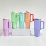 Rts usa_40oz H2.0 macaron powder coated rainbow plated quencher tumbler mugs cups_nina