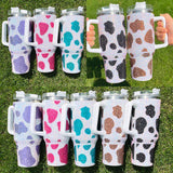 Rts usa_40oz cow print rhinestone bling studded mugs tumblers_nina