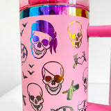 Rts usa_40oz rainbow plated powder coated tumblers for laser engraving_nina