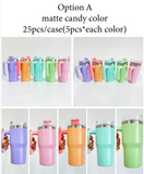 Rts usa_20oz matt candy macaron colored blank sublimation kids student toddler travel mugs_nina