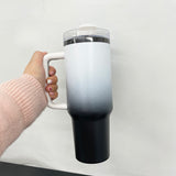 Rts usa_gradient white ombre colored powder coated black plated 40oz H2.0 tumblers_nina