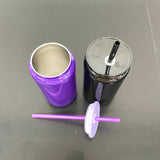 Rts usa_Halloween 16oz blank sublimation stainless steel vacuum insulated black purple metal cans for UV DTF wraps_nina