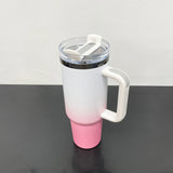 Rts usa_gradient white ombre colored powder coated black plated 40oz H2.0 tumblers_nina