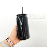 Rts usa_Halloween 16oz blank sublimation stainless steel vacuum insulated black purple metal cans for UV DTF wraps_nina