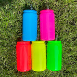 Rts usa_16oz neon colored blank sublimation beer glass cans for UV DTF wraps _nina