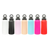 32oz powder coated mirror copper plated underneath water bottles with magnetic phone holder_nina