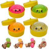Rts usa_Colorful soft squeeze decompression Dumpling Stress Balls toys with Steamer Box_nina