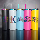 Rts usa_20oz powder coated stainless steel rainbow plated underneath skinny straight tumblers_nina