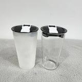 Rts usa_20oz clear frosted blank sublimation print glass with beer opener lids_nina