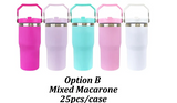 Rts usa_20oz blank sublimation macarone colors Kids flip top straw tumbler water bottle_nina