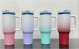Rts usa_gradient white ombre colored powder coated black plated 40oz H2.0 tumblers_nina