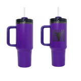 40oz H2.0 mirror black underneath powder coated purple tumbler for Halloween_nina