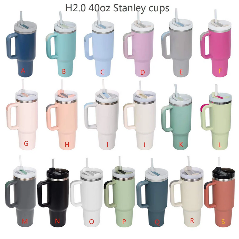40oz 30oz H2.0 multi colors tumblers with handles and lids_nina