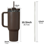 Rts usa_Mirror Black Plated Chocolate Brown Powder Coated 40oz Quencher Tumbler For Laser Engraving_nina