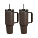 Rts usa_Mirror Black Plated Chocolate Brown Powder Coated 40oz Quencher Tumbler For Laser Engraving_nina