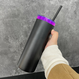 Rts usa_Mirror Purple Plated 20oz Powder Coated Stainless Steel Straight Tumblers for Laser Engraving_nina