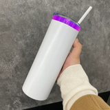 Rts usa_Mirror Purple Plated 20oz Powder Coated Stainless Steel Straight Tumblers for Laser Engraving_nina