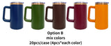 Rts usa_20oz copper plated coffee mugs tumblers with removable handle_nina