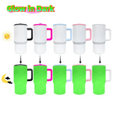 Rts usa_Glow in dark 20oz 40oz white sublimation kids flip straw leak proof tumblers for sublimation_nina