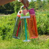 Owala Style 25oz clear frosted plastic water bottles with flip straws_nina