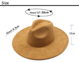 9.5cm blank suede western cowboy wide brim Suede hats for laser engraving burning_nina