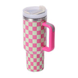 Double wall stainless steel 40oz H1.0 H2.0 checkered tumblers_nina