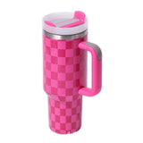 Double wall stainless steel 40oz H1.0 H2.0 checkered tumblers_nina