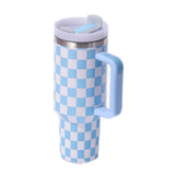 Double wall stainless steel 40oz H1.0 H2.0 checkered tumblers_nina