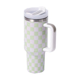 Double wall stainless steel 40oz H1.0 H2.0 checkered tumblers_nina