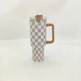 Double wall stainless steel 40oz H1.0 H2.0 checkered tumblers_nina
