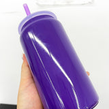 Rts usa_Halloween 16oz blank sublimation stainless steel vacuum insulated black purple metal cans for UV DTF wraps_nina