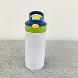 12oz 20oz white blank sublimation kids water bottles with flip top lids_nina