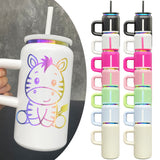 Rts usa_16oz rainbow plated stainless steel metal mugs with handle for kids_nina