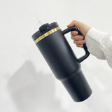 Rts usa_30oz 40oz H2.0 powder coated gold plated quencher tumbler coffee mugs cups with handle for engraved_nina