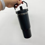 30oz black underneath flip straw water bottles for laser engraving_nina