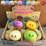 Rts usa_Colorful soft squeeze decompression Dumpling Stress Balls toys with Steamer Box_nina