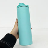 Rts usa_Outdoors blank sublimation macaron 20oz straight sports water bottles with 2 lids_nina