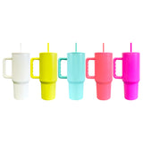 Rts usa_40oz H3.0 blank sublimation bright matt colored double wall stainless steel quencher tumbler mugs with flat lid and handle_nina