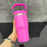 Rts usa_20oz blank sublimation macarone colors Kids flip top straw tumbler water bottle_nina