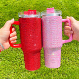 Rts usa_40oz vacuum insulated super sparkly multicolour rhinestone bling studded tumblers_nina