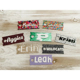 white blank sublimation acrylic 40oz quencher tumbler lid topper name plate tag _nina